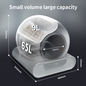 Bac à litière pour chat intelligent de luxe à nettoyage automatique Contrôle des odeurs Extra large Fermé Automatique Intelligent 10 kg 65 L Compatible Wi-Fi - Product Image 5