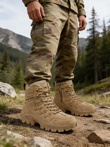 Zapatos de senderismo ligeros para entrenamiento en campo al aire libre, botas de senderismo antideslizantes, zapatos deportivos para hombre, otros zapatos de seguridad para el trabajo. - Product Image 3