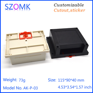 Szomk Plastic <strong>Enclosure</strong> AK-P-03 115X90X40mm <strong>Din</strong> <strong>Rail</strong> <strong>Enclosure</strong> Plastic Abs - Product Image 3