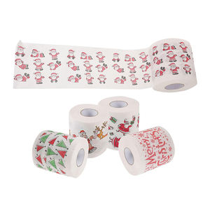 الشركة المصنعة Servilletas De Paper ورق تواليت عيد الميلاد المطبوعة 2 رقائق ورق تواليت لب الخشب البكر - Product Image 2