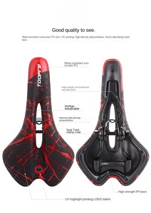 Sillín de Bicicleta TOOPRE Súper Suave y Simple, Cojín Cómodo y Colorido para Todo Tipo de Bicicletas, Impermeable y Duradero - Product Image 4