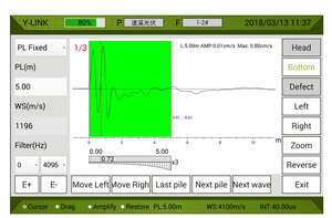 เครื่องทดสอบเสาเข็มแบบคลื่นสะท้อนมาตรฐาน ASTM D5882 ความแม่นยำสูง แรงดึงต่ำ พร้อมการรับประกัน 1 ปี รองรับหลายแรงดันไฟฟ้า - Product Image 3