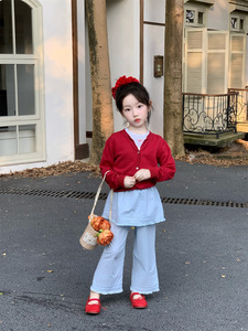 Conjunto de pantalones y Sudadera con capucha de lana informal a la <span class=keywords><strong>moda</strong></span> para niños, novedad de Otoño de 2025, venta al por mayor - Product Image 3