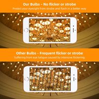 Ampoule LED E26/E27 Corn Lights, lumière chaude 2700K, usage résidentiel, 220V 110V, dimmable, filament Edison, 4W, angle de faisceau 360°, IRC 90