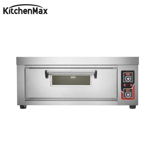 เตาอบขนมปังแก๊สอุตสาหกรรมเชิงพาณิชย์คุณภาพสูง KitchenMax พร้อมอุปกรณ์ครบชุด เตาอบแก๊สแบบเด็ค 1 ชั้น 2 ถาด สำหรับเชิงพาณิชย์ - Product Image 5