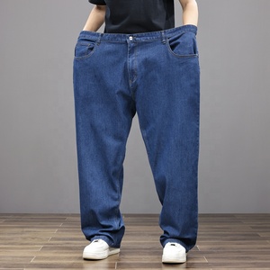Jeans amples pour hommes grandes tailles 8XL, pantalon cargo en denim extensible, pantalon à jambes larges surdimensionné, vêtements pour personnes de <span class=keywords><strong>grande</strong></span> <span class=keywords><strong>taille</strong></span> - Product Image 3