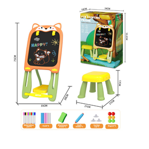 Caballete de Arte 2 en 1 de Doble Cara para Niños, <span class=keywords><strong>Pizarra</strong></span> de Dibujo Ajustable <span class=keywords><strong>con</strong></span> <span class=keywords><strong>Pizarra</strong></span> <span class=keywords><strong>Magnética</strong></span> y <span class=keywords><strong>Pizarra</strong></span> Blanca para Niños Pequeños - Product Image 6