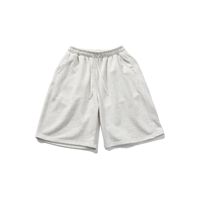 Nouveauté : Short de sport décontracté unisexe, simple, polyvalent, 100% coton, mi-long, respirant, de haute qualité, avec cordon de serrage