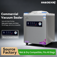 Mesin Vacuum Sealer Komersial Satu Ruang Otomatis Multi-scenario untuk Pengemasan Vakum Makanan Beku Daging Sapi Unggas Kantong Kertas