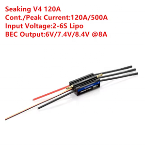 Nouveau <span class=keywords><strong>Hobbywing</strong></span> Seaking30A/60A/90A/120A/160A V4 ESC grand courant intégré BEC LP67 entièrement étanche haute poussée pour bateau RC - Product Image 5