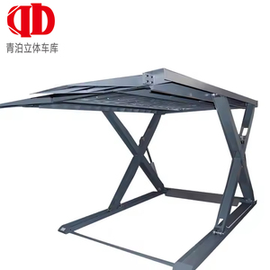 Plateforme élévatrice à ciseaux double étage compacte pour <span class=keywords><strong>parking</strong></span>, vérin hydraulique 380V triphasé, plateforme galvanisée, élévateur de voiture vertical pour sous-sol - Product Image 4