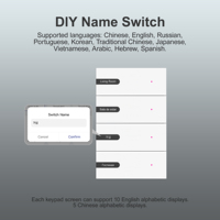 Interrupteur mural intelligent Zigbee DIY avec écran d'affichage et panneau en verre, compatible Tuya Alexa Google Home, 1 à 4 gangs