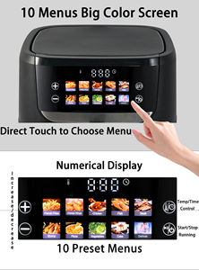 หม้อทอดไร้น้ำมันขนาดใหญ่ 7 ลิตร หน้าจอสี 1500 วัตต์ ฟังก์ชั่นหลากหลาย 10 เมนูสำเร็จรูป พร้อมหน้าต่างมองเห็นอาหาร สำหรับใช้ในบ้าน ได้รับมาตรฐาน CE/ROHS/GS/LFGB - Product Image 5