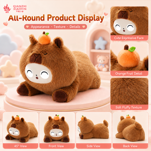 ตุ๊กตาคาปิบาร่านุ่มนิ่มขนาดใหญ่ สีส้ม 3 แบบ AI รุ่น ChatGPT Encyc Voice Clone ความจำระยะยาว 50+ ภาษา รองรับ 2.4G WiFi - Product Image 4
