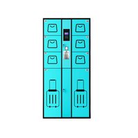Casier à bagages intelligent manuel OEM/ODM avec serrure à empreinte digitale, interface utilisateur multilingue et système de contrôle à distance
