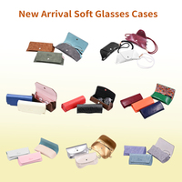 Étui à lunettes souple en cuir gaufré crocodile avec logo personnalisé, vente en gros d'usine, avec cordon de suspension, pochette multicolore pour lunettes de soleil