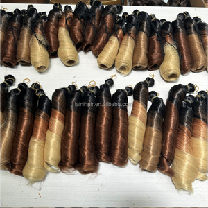 วิกผมลอนแบ<span class=keywords><strong>บ</strong></span><span class=keywords><strong>ลอน</strong></span>หลวม<span class=keywords><strong>ผม</strong></span>ถักสีออมเบรสังเคราะห์24นิ้ว - Product Image 2