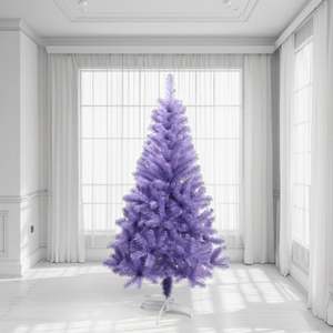 Nouveau Design Personnalisé Unique 60Cm à 300Cm Artificiel Violet PET Sapin de Noël - Product Image 6