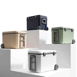 45L Nevera Portatil Có Thể Gập Lại Cắm Trại Dã Ngoại Tủ Đông Tủ Lạnh Bánh Mát Với Bàn Và Ghế Mát Hộp - Product Image 3