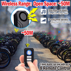 Allarme Wireless Impermeabile 113dB, Accessori per Bici Elettriche, Antifurto per Scooter, Moto e Biciclette - Product Image 4