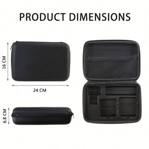 Custom PU Waterproof EVA Charger <b>Case</b> Black <b>Hard</b> <b>Shell</b> EVA Electronic Accessories Bag Travel Portable EVA Power Bank Storage Box - Product Image 6