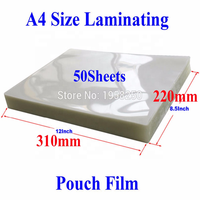 Vente en gros de films de plastification personnalisés A2 A3 A5 A6 125/150mic 100 microns, pochettes de plastification thermique PET format A3 A4