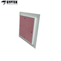 Panneau d'accès carré en plâtre ignifuge et étanche avec cadre en aluminium de 15 mm pour grille de plafond, design moderne
