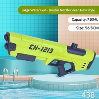 Nouveau pistolet à eau Gatling géant en plastique à pression d'air, motif dessin animé, pour enfants, idéal pour les activités de plein air, unisexe, très populaire sur internet