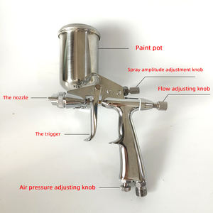 Pistola de Pintura de Calibre Pequeño <span class=keywords><strong>V3</strong></span>, Pistola de Pulverización Neumática para Manualidades, Pulverización de 0.5/0.8 Calibre, Interior Automotriz - Product Image 1