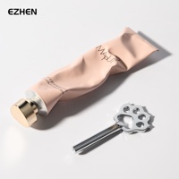 Tube cosmétique personnalisable en aluminium pur, emballage de soin de la peau, tube souple à forte barrière, tube de crème pour les mains