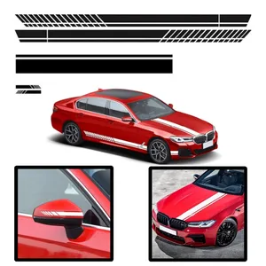 Für Nissan Toyota Ford Mazda Audi Jeep Autozubehör 5 Stück Karosserie Seiten aufkleber Langst reifen Vinyl Film DIY Dekoration Aufkleber