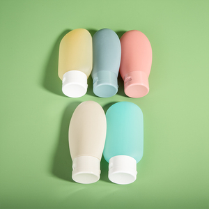 Récipient de lotion en silicone souple de 60ml, tube à presser, bouteille de voyage en plastique vide pour shampooing, douche, lotion ou autres liquides - Product Image 5