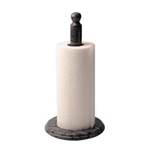 현대 북유럽 디자인 블랙 수조 롤 핸디 천연 대리석 종이 수건 홀더 주방 화장실 - Product Image 1