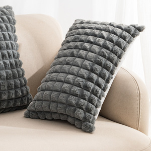 <span class=keywords><strong>Housse</strong></span> de <span class=keywords><strong>Coussin</strong></span> Moderne en Velours Doux Couleur Unie pour Canapé de Salon, Vente en Gros - Product Image 5