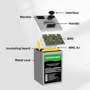 Vente chaude classe A marque batterie au Lithium 72 volts batterie intégrée Smart BMS 60V 72AH pour vélo électrique moto - Product Image 2
