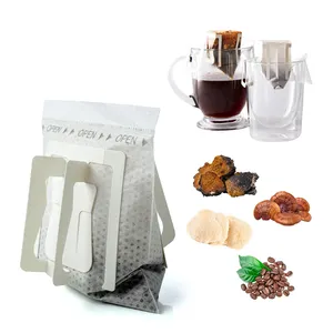 mushroom coffee private label reishi lion's mane chaga energy single drip coffee bag ground coffee