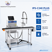 Impresora de Inyección de Tinta de Caracteres Pequeños IPS-C240 Plus IP65 de 5 Líneas con Baliza de Alarma para Fabricación Automatizada