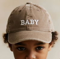 Sombrero lavado personalizado para bebés y niños, gorra de béisbol bordada personalizada, recuerdos de fiesta para niños y niñas