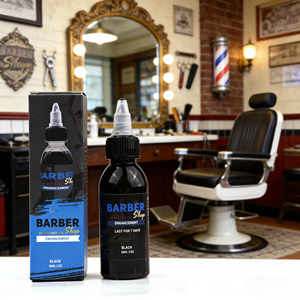 Encre de tatouage aérographe <span class=keywords><strong>Barber</strong></span> pour l'amélioration et la coloration des cheveux Noir & Brun Certifiée USA & CE 100ml/60ml Liquide - Product Image 5