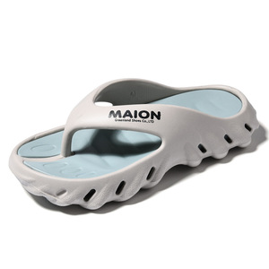 Maion <b>Flip</b> <b>Flops</b> Thick Sole Anti Slip Outdoor Beach <b>Slippers</b> Adult Unisex Black Green - Product Image 5