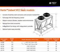 Climatiseur de précision Vertiv Liebert PEX4 Series 35KW à conversion de fréquence complète pour centre de données, sur pied, avec moteur EC haute performance