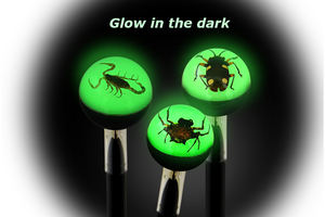 Pasokan pabrik promosi Real Scorpion bola bercahaya pulpen untuk anak-anak menarik kembali ke sekolah pena hadiah untuk pendidikan - Product Image 6