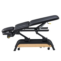 Table de massage électrique en bois avec élévateur, lit d'examen médical, table de thérapie physique, canapé de traitement, lit de spa à hauteur réglable
