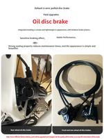 Vélo tout-terrain en carbone léger FRRX 2*8 avec freins à disque hydrauliques, fourche en aluminium AL6061-T6, roues en aluminium double couche, vélo d'aventure