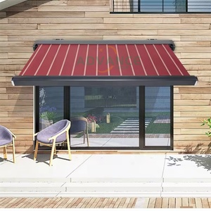 Auvent rétractable robuste en aluminium, auvent cassette complet, pare-soleil imperméable, auvent rétractable extérieur <span class=keywords><strong>pour</strong></span> véranda et terrasse - Product Image 3