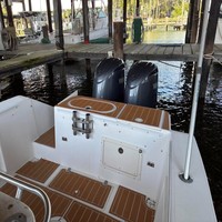 Plateforme de bain et coussin de cockpit pour bateau 1999 Mako 252, en mousse EVA imitation teck, style SeaDek MarineMat, auto-adhésif