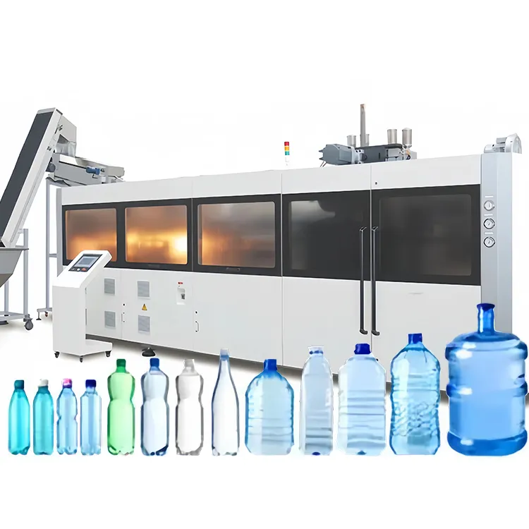 full automatic four cavity blowing moulding small machine for plastic pet bottle
