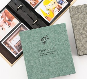 Nhà máy trực tiếp 4 inch 6 inch vải Album ảnh tiêu chuẩn lá lỏng lẻo chất kết dính cuốn sách Cotton Linen Wechat in sổ lưu niệm Album - Product Image 3