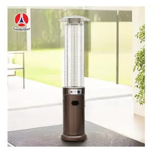 Kompor Induksi Digital Pemanas Stand Square Patio Heater Hitam Anyaman CE GARDENSUN 15KW