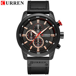 Montre-bracelet pour homme CURREN 8291, mode, luxe, quartz, chronographe, calendrier, bracelet <span class=keywords><strong>en</strong></span> cuir - Product Image 5